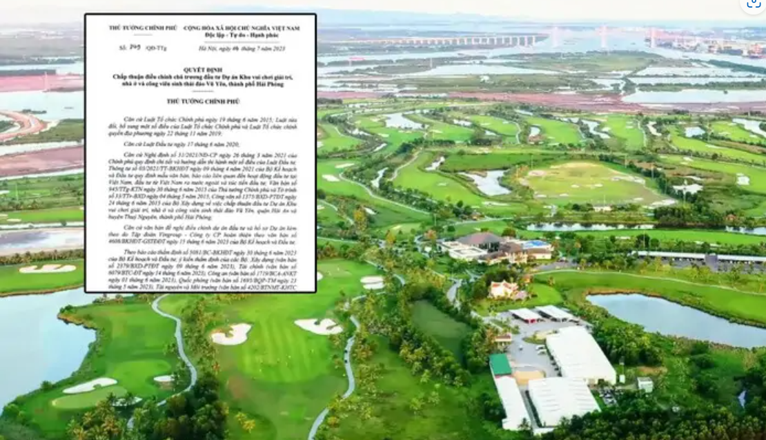Dự án đảo Vũ Yên được chính phủ phê duyệt tăng vốn lên 2,4 tỷ USD